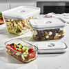 Fresh & Save, Conjunto de recipiente de v&aacute;cuo, S/M/L / 3-pe&ccedil;as, Vidro, Cinza, small 3