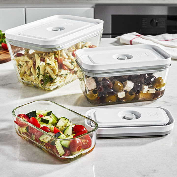 Fresh & Save, Vakuum Boxset, S/M/L / 3-tlg, Glas, Grau, large 3