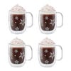 Sorrento Plus, Snowflake double-walled mug set 4 Piece, small 1