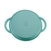 Cast Iron - Grill Pans, 10-inch, Round Double Handle Pure Grill, Turquoise, small 3