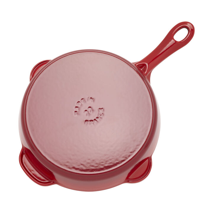 Pans, 22 cm / 8.5 inch cast iron Traditional Deep Frypan, cherry, large 4