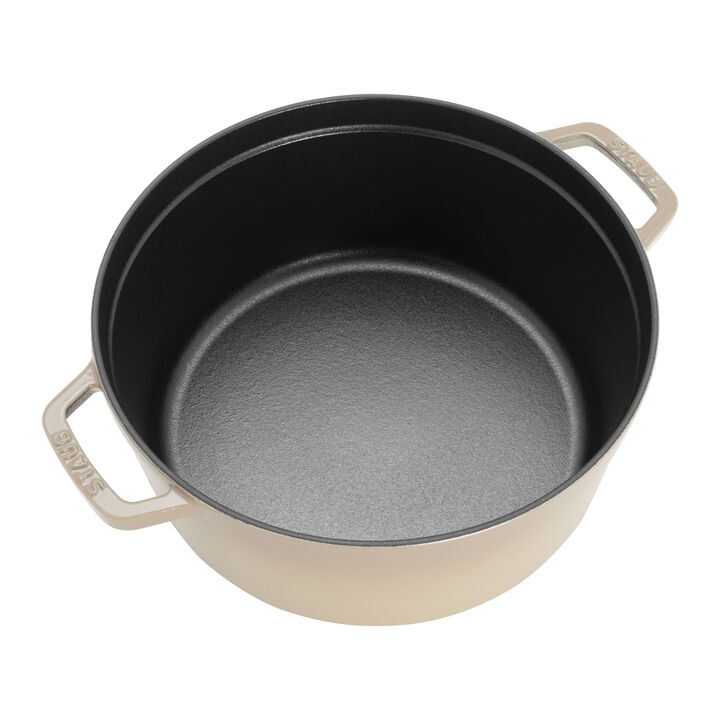 La Cocotte, 5.25 l cast iron round Cocotte, sesame, large 3