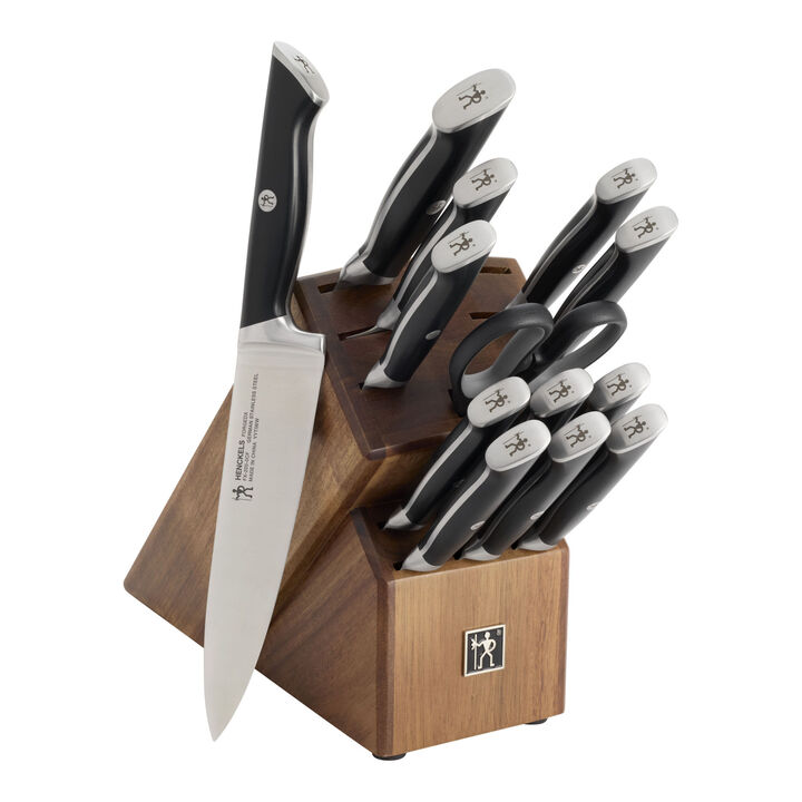 14-pcs, Knife block set, black, large 1