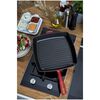 Grill Pans, 30 cm cast iron square American grill, cherry - Visual Imperfections, small 12
