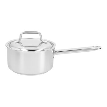 16 cm 18/10 Stainless Steel Saucepan with lid silver,,large 1