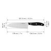 Definition, 7-inch, hollow edge Santoku Knife, small 2