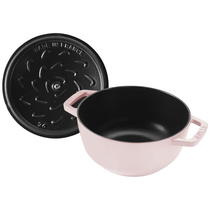 Cast Iron, 5.25 qt, Essential French Oven, Pink Peony - Factory Second, large 3