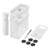 Fresh & Save, CUBE Vacuum starter set, M / 5-pcs, transparent-white, small 1