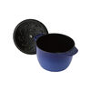 鋳物ホーロー鍋, ラ・ココット de GOHAN 16 cm, ラウンド, ロイヤルブルー, 鋳鉄, small 2