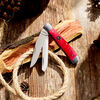 Outdoor, 3.5-inch, Trapper Folding Pocket Knife, Red Smooth Bone, small 2