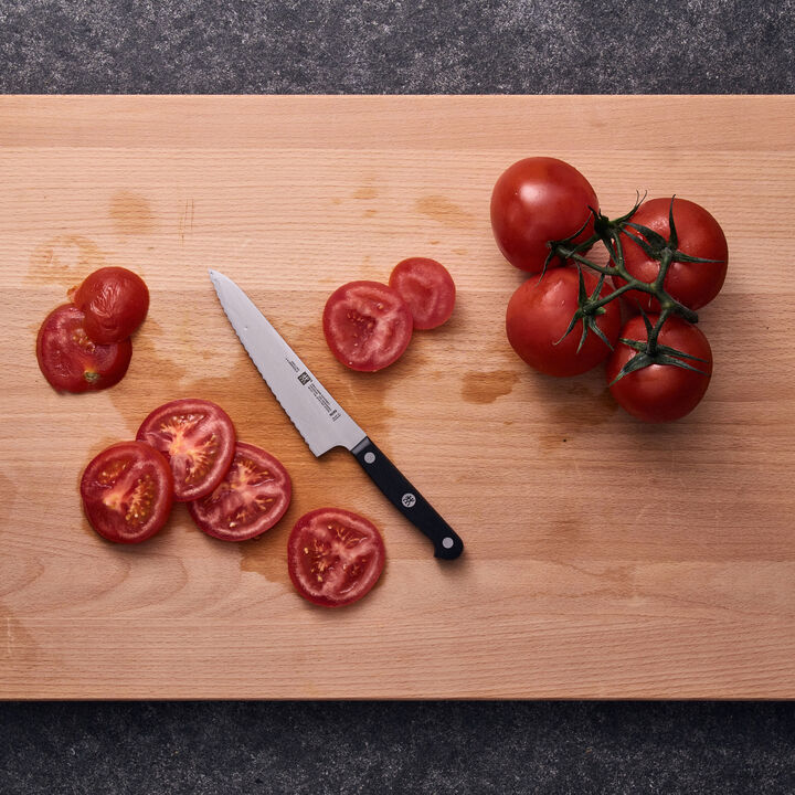 Gourmet, 5.5-inch Prep Knife, Serrated Edge , large 3