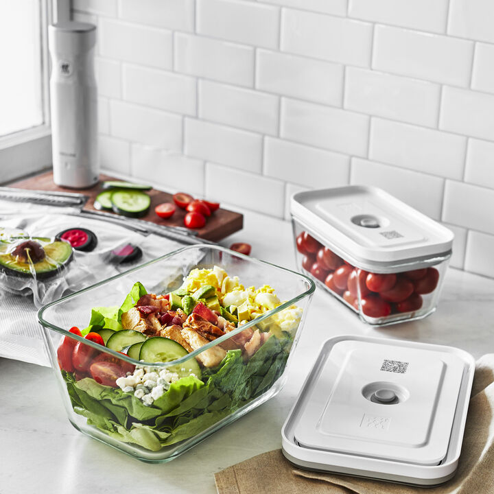 Fresh & Save, Vakuumbeholder L, Glas, Grå, large 4