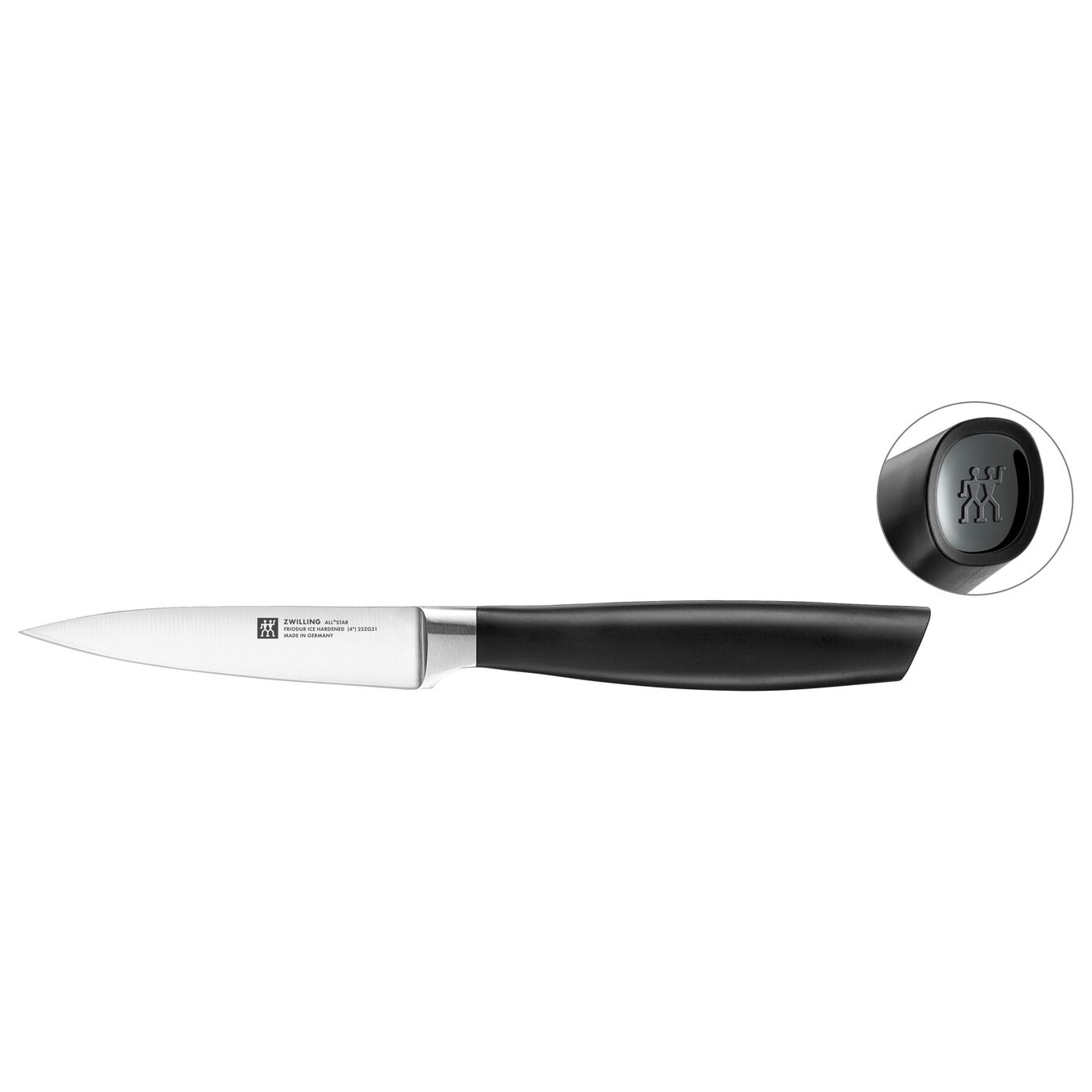 Couteau à larder et garnir 10 cm, Noir,,large 1