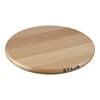 23 cm round Beech Trivet magnetic brown,,large