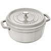 Cast Iron - Round Cocottes, 5.5 qt, round, Cocotte, white truffle, small 1