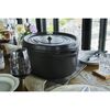 La Cocotte, Cocotte 41 cm, Ovale, Noir mat, Fonte, small 10