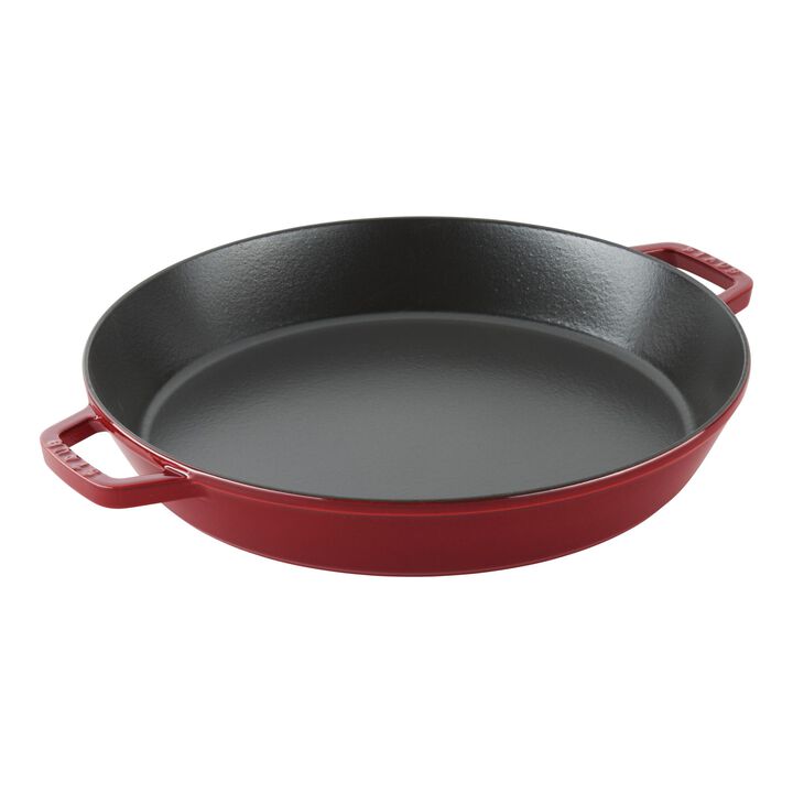 Cast Iron, 15.75 inch, Double Handle Fry Pan, cherry, large 1