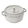 Cast Iron - Round Cocottes, 2.75 qt, round, Cocotte, white truffle, small 1