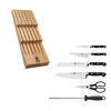 Professional S, 7-pc, Block Set with Beechwood In-Drawer Knife Tray, natural, small 8
