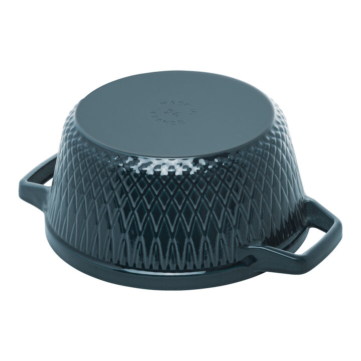 La Cocotte, 4 l cast iron round Cocotte twister, la-mer, large 3