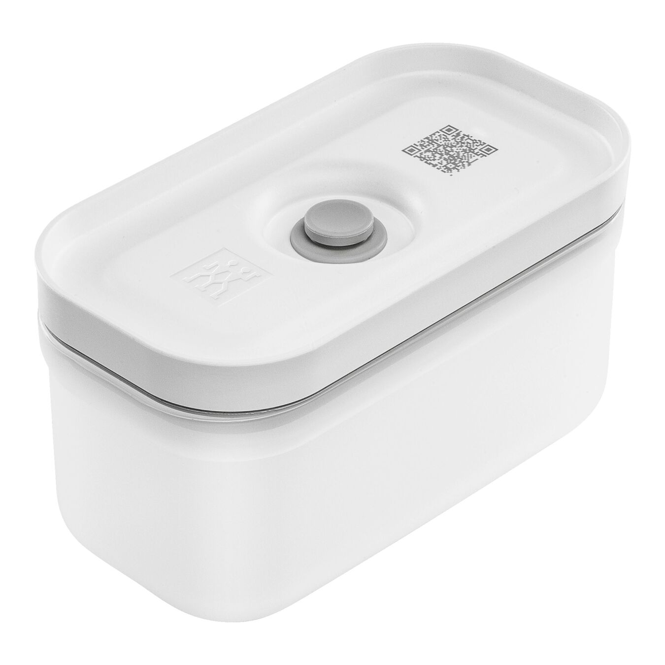 small Vacuum lunch box, plastic, semitransparent-grey,,large 1