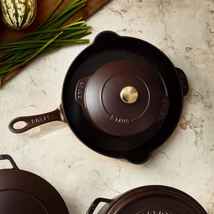 La Cocotte, Reis-Cocotte 16 cm, rund, Chocolate, Gusseisen, large 3