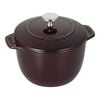 1.5 l cast iron round Rice Cocotte, grenadine-red,,large