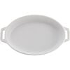 Ceramic - Oval Baking Dishes/ Gratins, 2-pc, Baking Dish Set, White, small 2