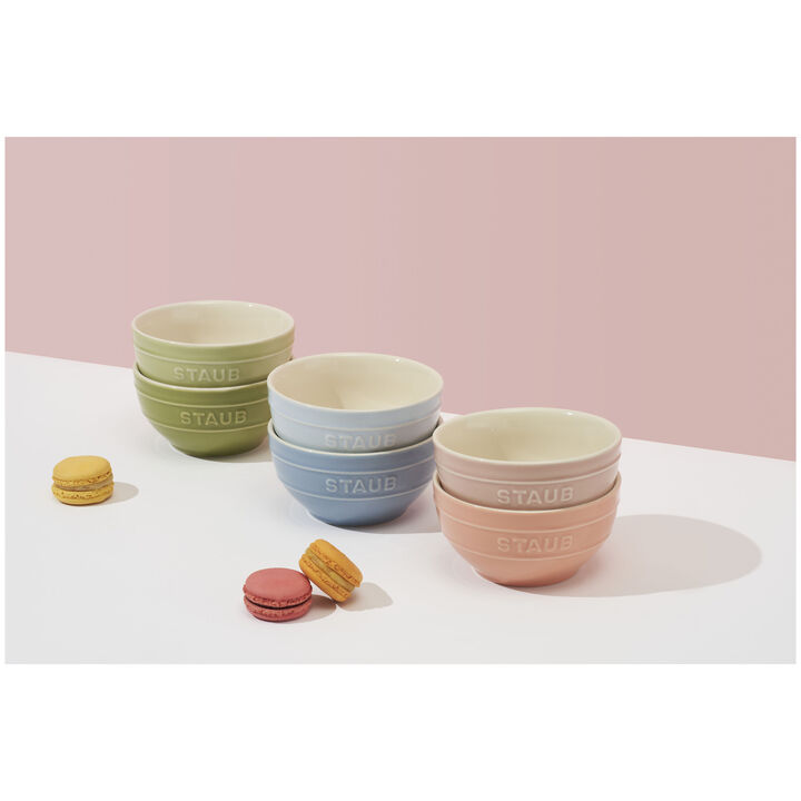 Fresh & Save BOWLS, Schüssel-Set mit Vakuumdeckeln, 12 cm/ 9-tlg., Macaron/ Weiß, Keramik, large 4