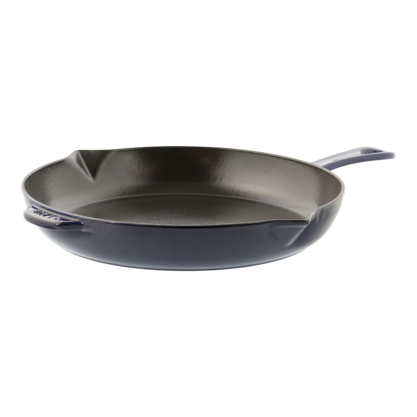 30 cm / 12 inch cast iron Frying pan, dark-blue,,large 1