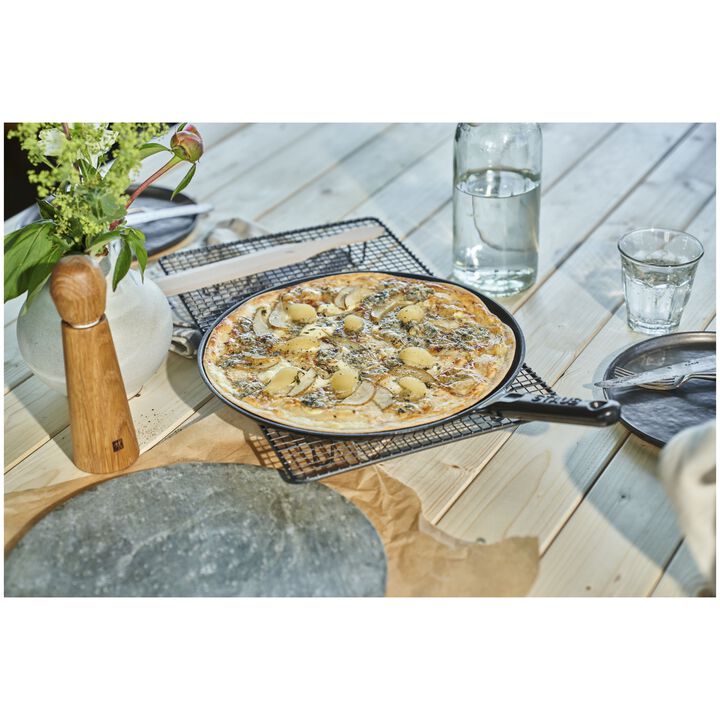 フライパン, クレープパン 30 cm, 鋳鉄, ブラック, large 3