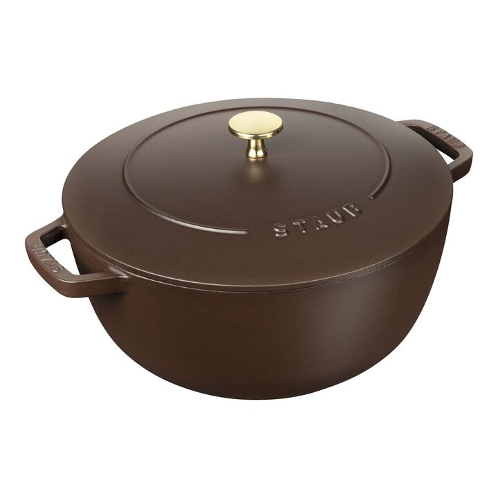 La Cocotte, 26 cm round Cast iron French oven chocolate, large 1