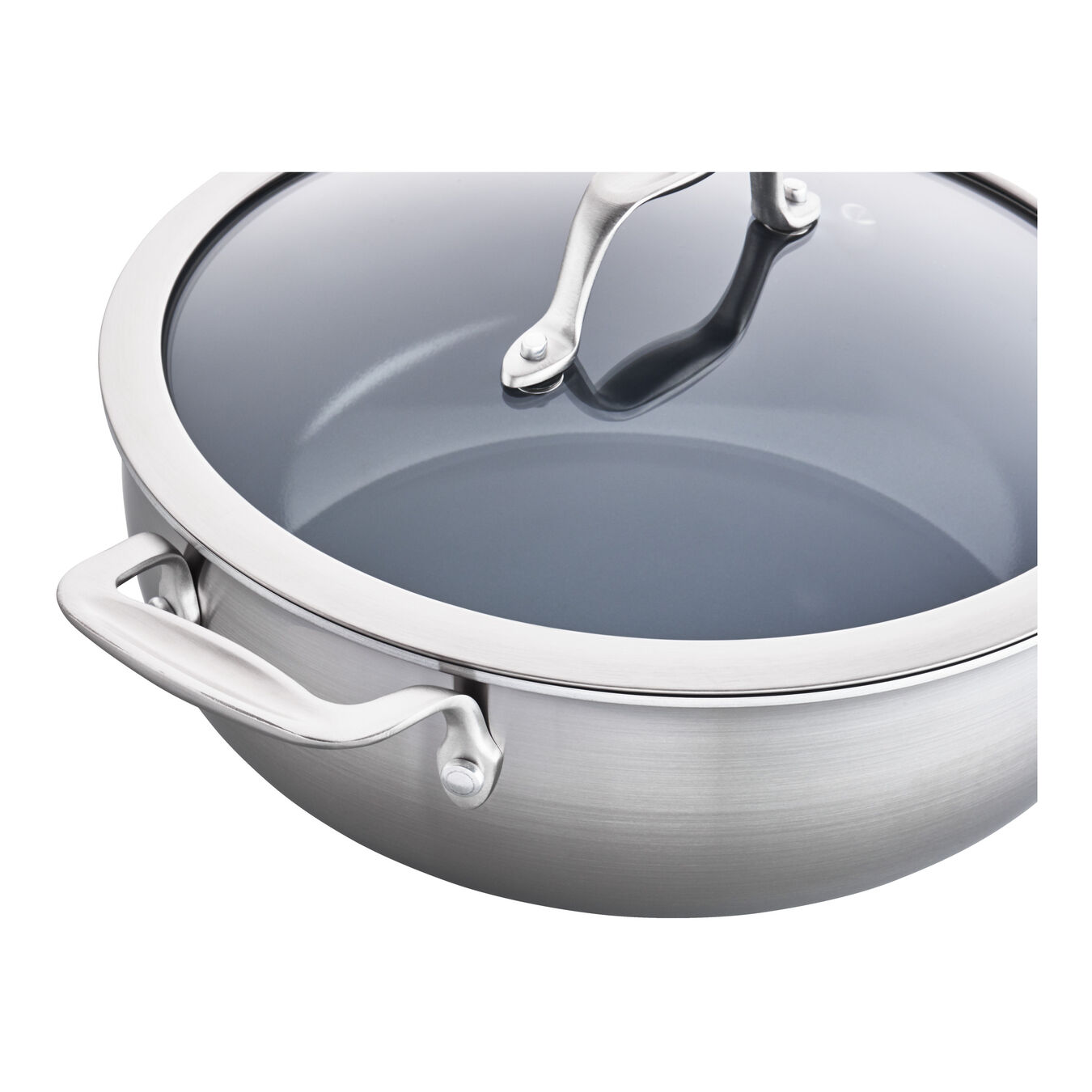 ZWILLING Spirit Ceramic Nonstick 3ply 4.6qt Stainless Steel Ceramic