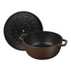 La Cocotte, 26 cm round Cast iron French oven chocolate, small 9