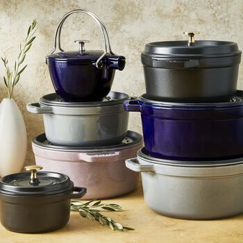 Döküm Tencere | Koyu Mavi | 24 cm | 3,7 l | yuvarlak,,large 8