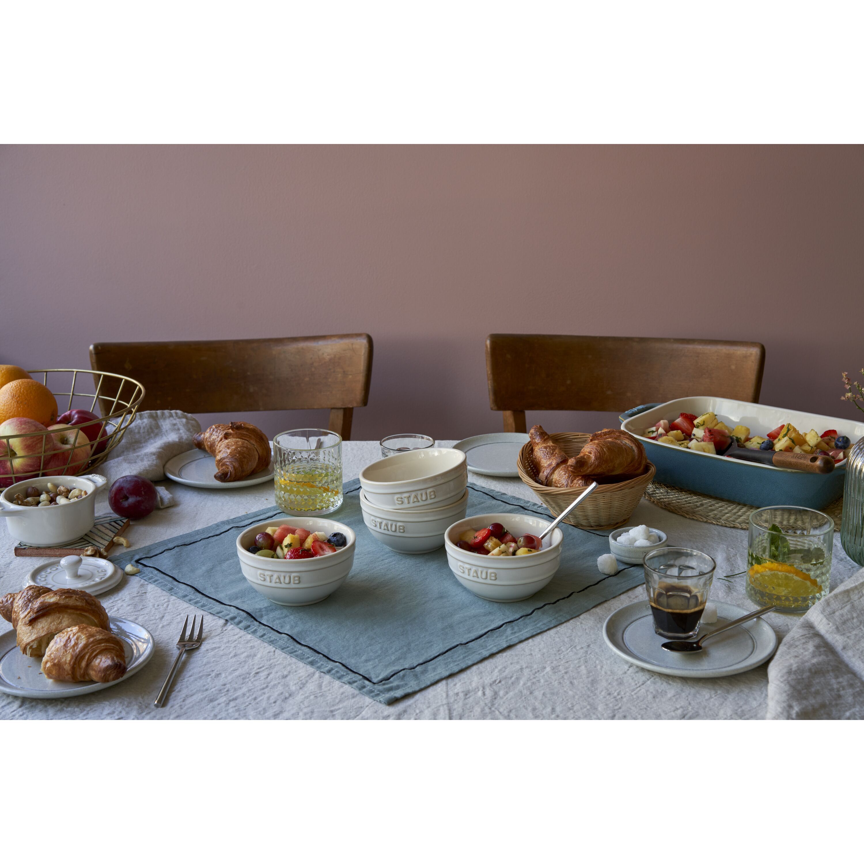 Thumbnail - Staub Ceramique Schüssel Set 12 cm / 4-tlg, Elfenbein-Weiß, Keramik