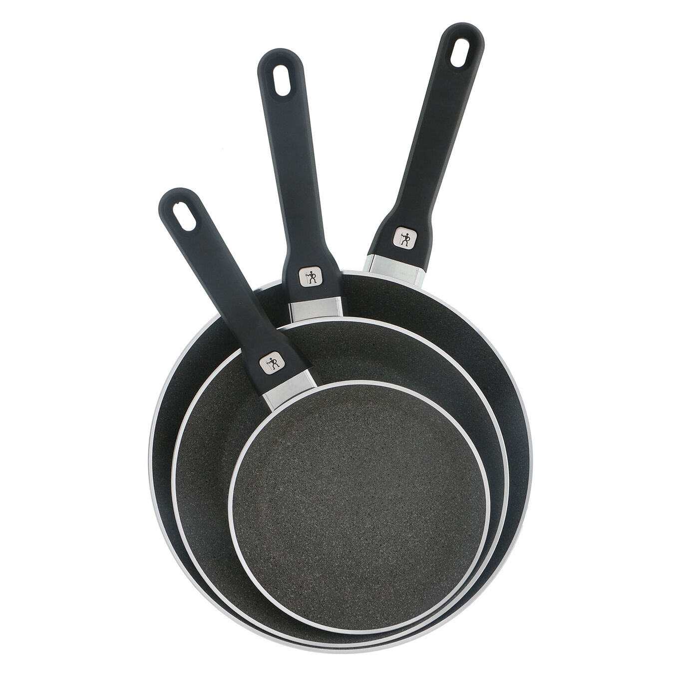 3-pc, aluminum, Non-stick, Frying pan set,,large 2