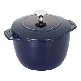 Staub Cast Iron - Specialty Items, 1.5 qt, Petite French Oven, dark blue