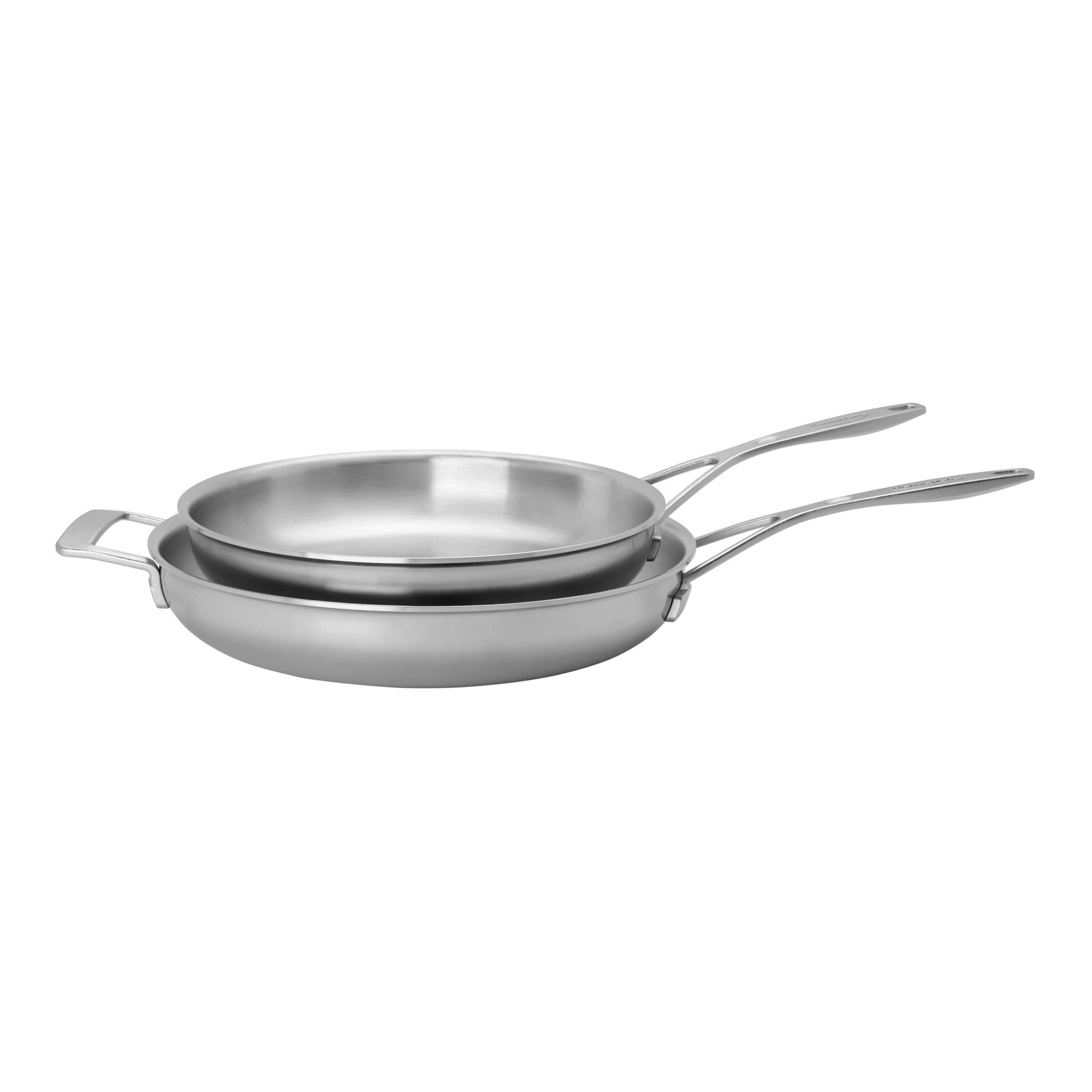 Demeyere Industry 2-pc Stainless Steel Fry Pan Set