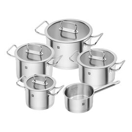 ZWILLING Pro, 5-pcs 18/10 Stainless Steel Pot set silver