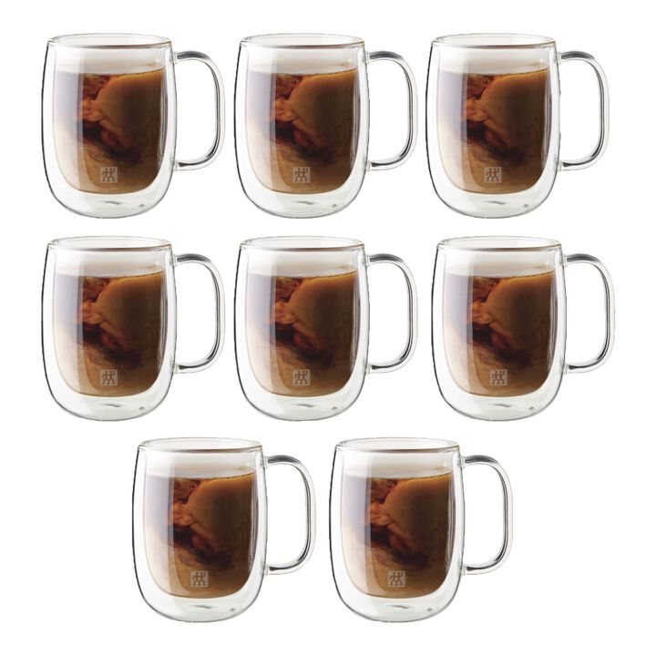 Sorrento Plus, 8 Piece, Coffee Mug Set - Value Pack, transparent, large 1