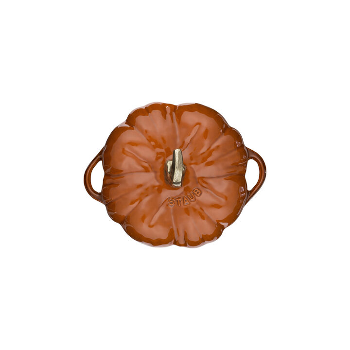 Cast Iron, 3.75 qt, Pumpkin, Dutch Oven With Brass Knob, Burnt Orange, large 3