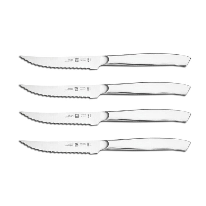 Steak Sets, 4-pc, Stainless Steel Serrated Mignon Steak Knife Set, large 1