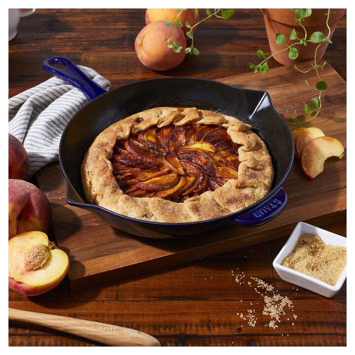 Cast Iron, 10-inch, Fry Pan, Dark Blue, large 2