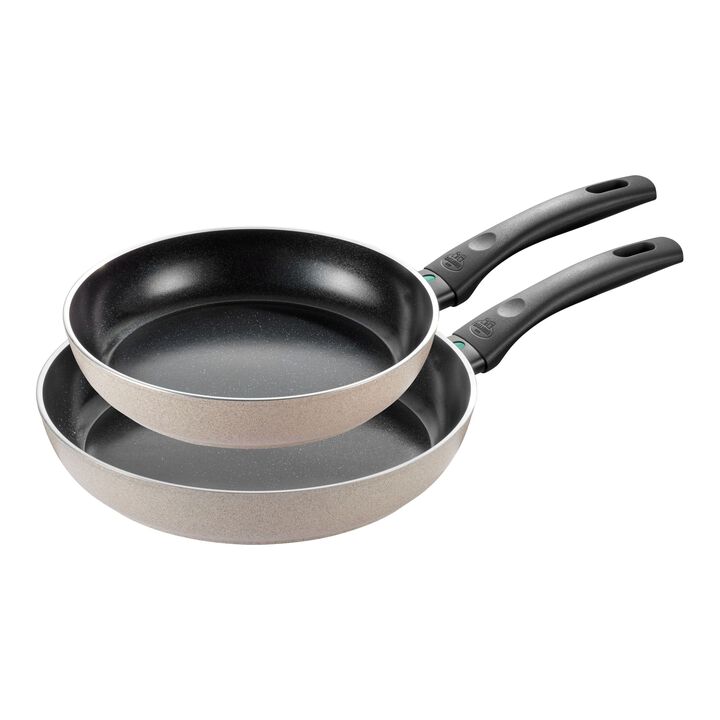 Ledro, Bratpfannenset, 2-tlg. / 24/28 cm, Beige, Aluminium/Antihaftbeschichtung , large 1