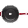 Pans, 26 cm / 10 inch cast iron DAILY PAN WITH GLASS LID, cherry, small 2