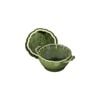 Ceramique, 13 cm artichoke Ceramic Cocotte basil-green, small 13