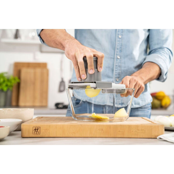 FRESH & SAVE, Set de démarrage sous vide avec multi-râpe, 7-pcs/ M/L, gris/transparent, Verre, large 2