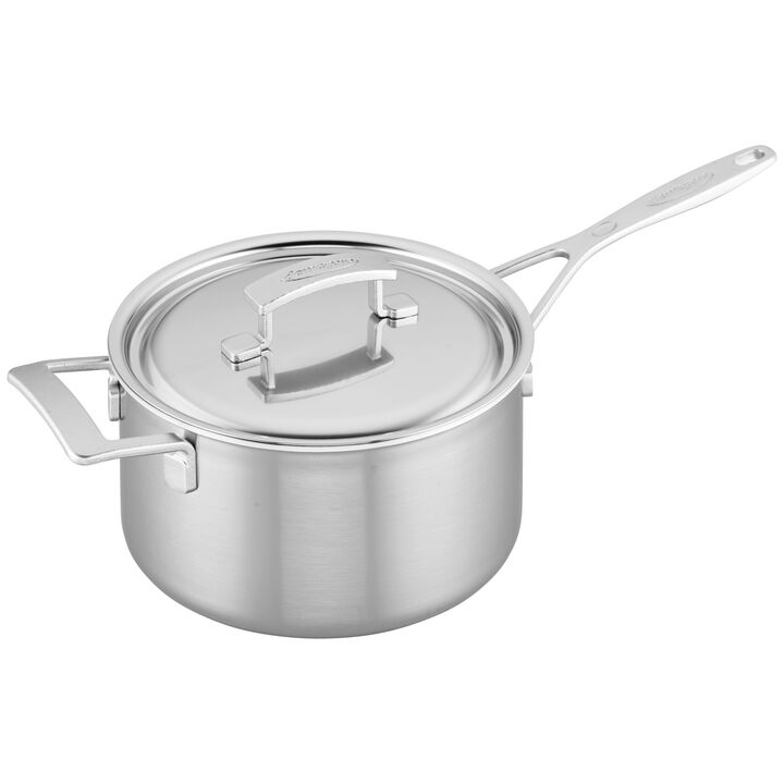 Industry 5, Sauce pan with lid, 4.25 qt, 18/10 Stainless Steel, large 1