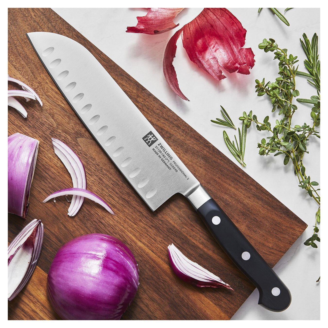 Santoku Bıçağı | Oluklu kenar | 18 cm,,large 2